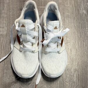 Adidas White and rose Gold Sneakers